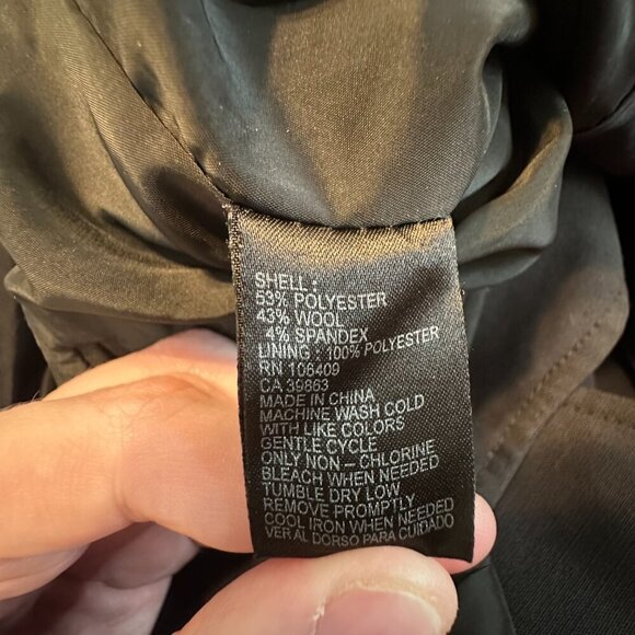 Alex Marie Black Two Button Blazer Suit Jacket Size 14 - Picture 5 of 7